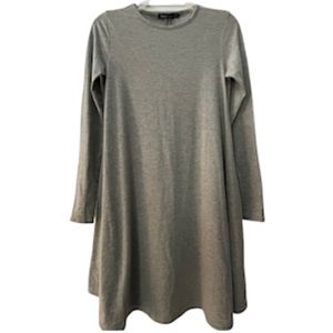 NEW! Long Sleeve Crew Neck T Shirt Dress